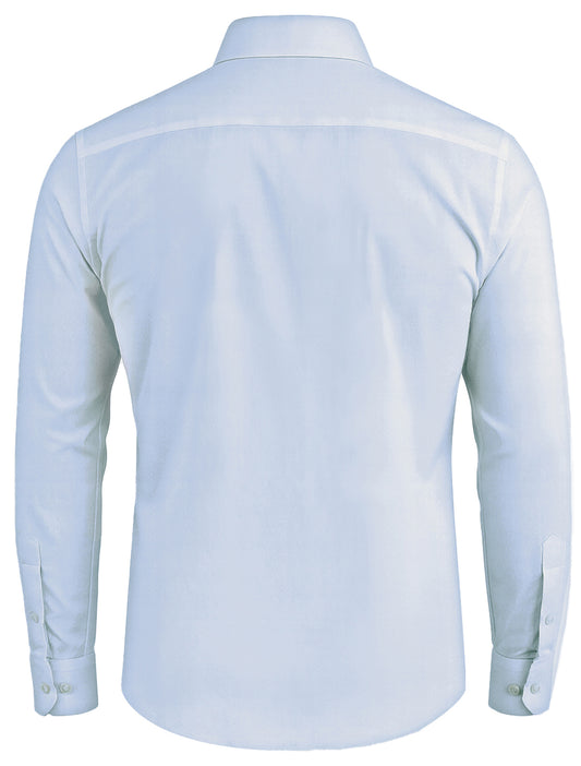 Arber Men's Cotton Dress Shirt – Long Sleeve Button-Down Collar Business Formal Office Shirt for Work or Events