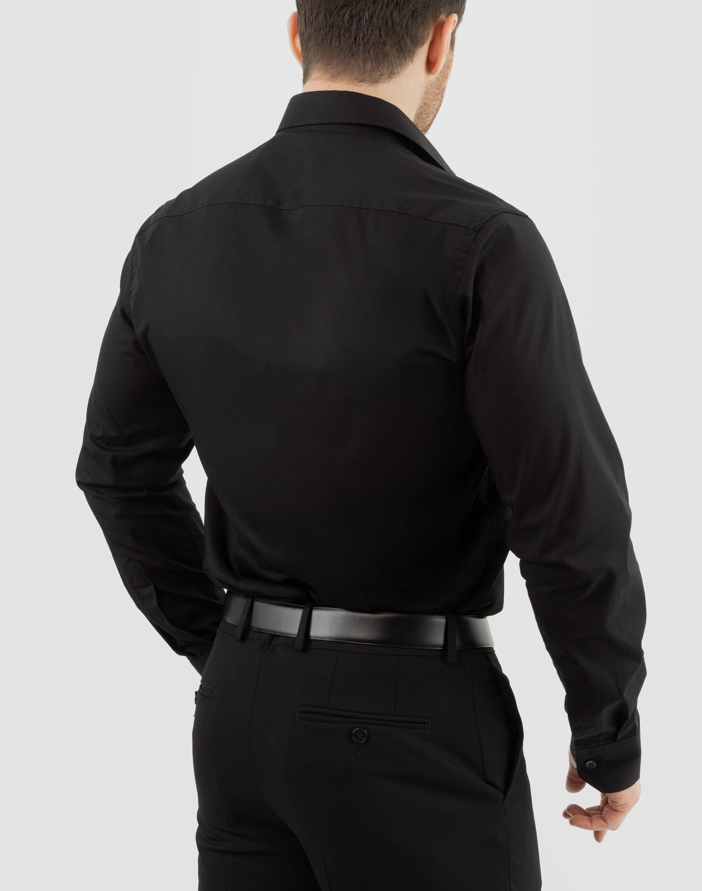 Arber Men's Cotton Dress Shirt – Long Sleeve Button-Down Collar Business Formal Office Shirt for Work or Events