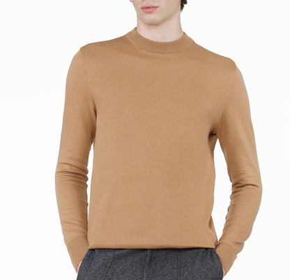 Arber Cotton Men's Knit Crew Neck Sweater – Lightweight Pullover for Office and Everyday Style