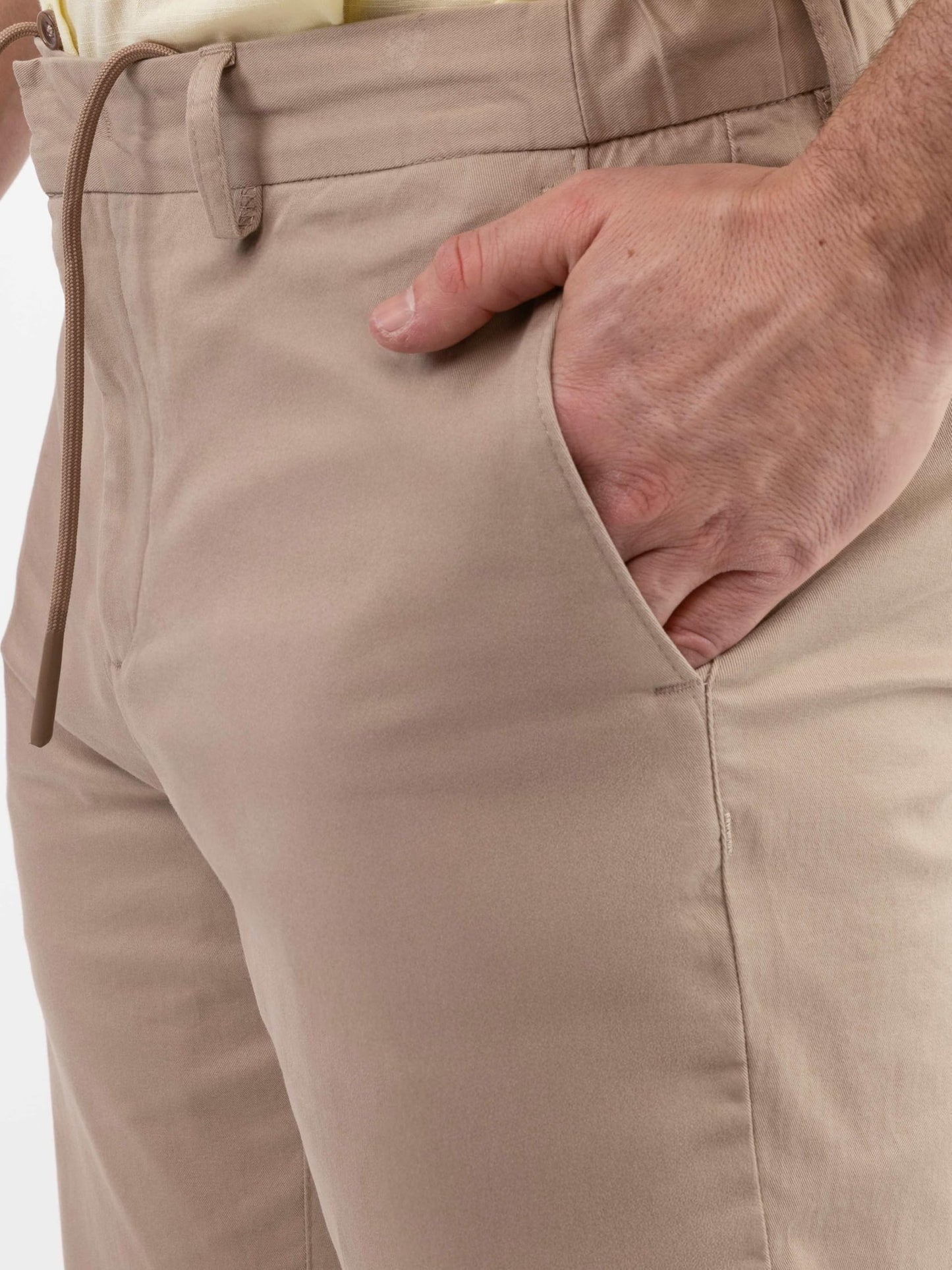 Arber Men's Stretch Chinos, 97% Cotton/3% Elastane, Flat Front, Breathable, Machine Washable; White, Navy or Beige.