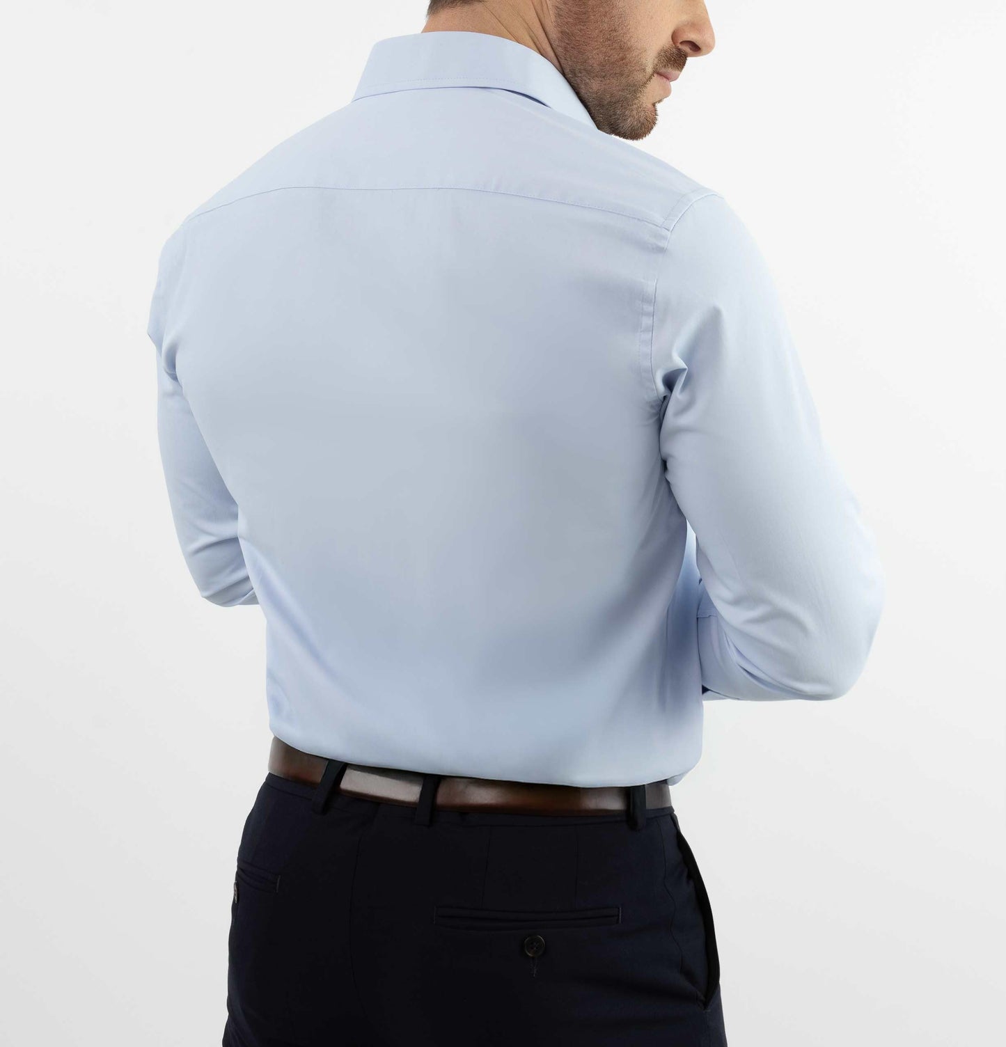 Arber Men's Cotton Dress Shirt – Long Sleeve Button-Down Collar Business Formal Office Shirt for Work or Events