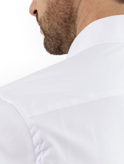 Arber Men's Slim-Fit Cotton Dress Shirt – Long Sleeve Button-Down Collar – Business Formal Office Shirt